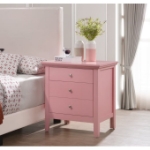 Picture of 3 Drawer wood Nightstand