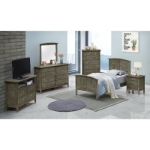 Picture of 3 Drawer wood Nightstand