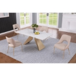 Picture of Champagne Finish Dining Chair