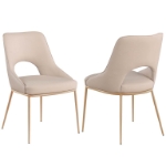 Picture of Champagne Finish Dining Chair