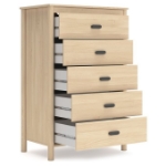 Picture of Tan Five Drawer Chest