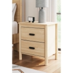 Picture of Tan Two Drawer Night Stand