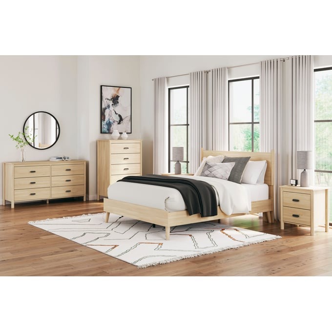 Lounge Around Tan Two Drawer Night Stand