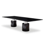 Picture of 120" x 48"  Marble White or Black Rectangular Dining Table