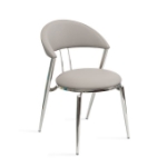 Picture of Grey Faux Leather Dining Chair