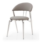 Picture of Grey Faux Leather Dining Chair