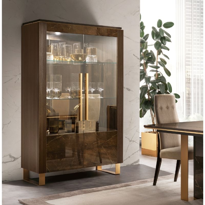 Picture of 52"W x 19"D x 79"H - 2 Door Curio