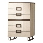 Picture of 33"W x 51"H Wood veneer High Gloss Lacquer Chest