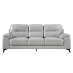 Picture of Genuine Leather Light Grey Sofa