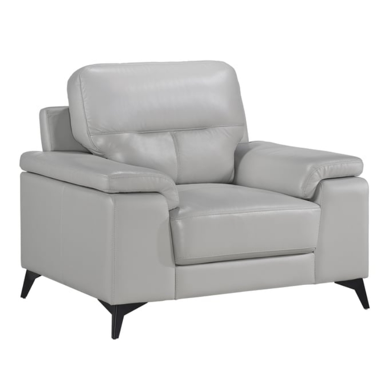 Picture of Genuine Leather Light Grey Chair
