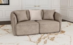 Picture of Rolled Arm Loveseat Latte