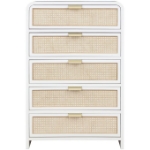 Picture of 32"L x 48"H White/Black Finish Chest