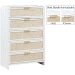 Picture of 32"L x 48"H White/Black Finish Chest