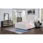 Picture of 32"L x 48"H White/Black Finish Chest