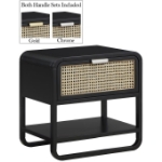 Picture of White/Black Finish Night Stand