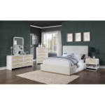 Picture of White/Black Finish Night Stand