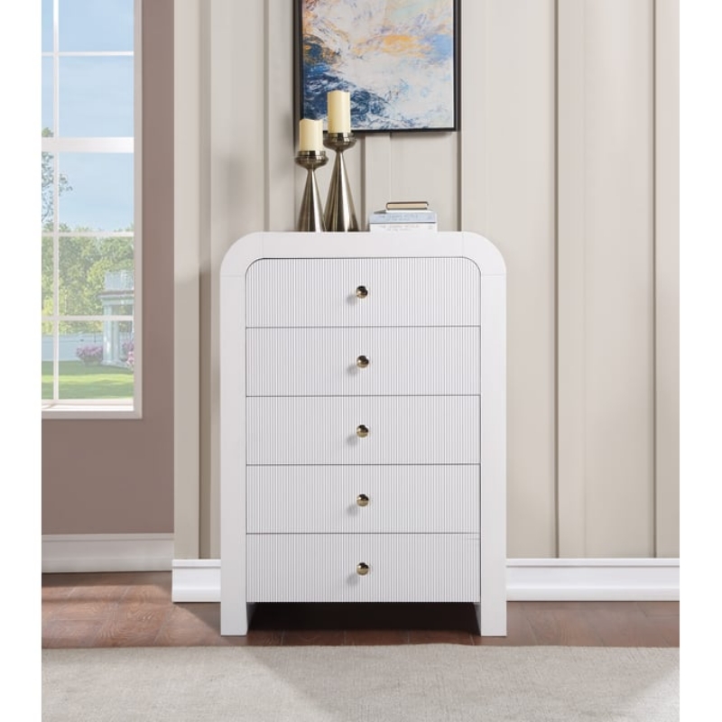 Picture of 34"L x 48"H White or Black Finish Chest