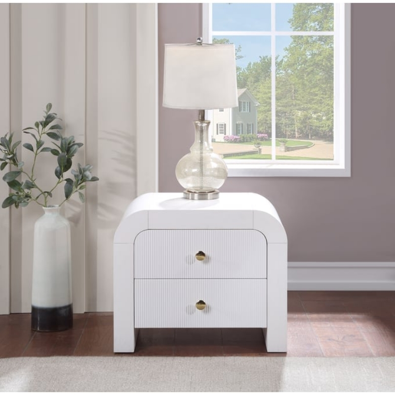 Picture of White or Black Finish Night Stand