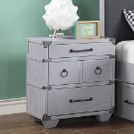 Picture of Gray Finish Wood Night Stand