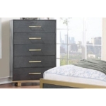 Picture of 38"W x 56"H Five Drawer Chest