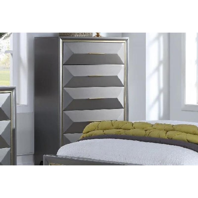 Picture of 38"W x 56"H Grey Chest