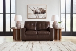 Picture of Brown Genuine Leather Loveseat