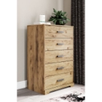 Picture of 29.88"W x 45.67"H Wood Chest