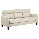 Picture of Green or Ivory Leather Sofa
