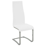Picture of 5pcs Or 7pcs White High Gloss and White Dining Room Set