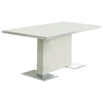 Picture of 5pcs, Or 7pcs White High Gloss and Grey Dining Room Set