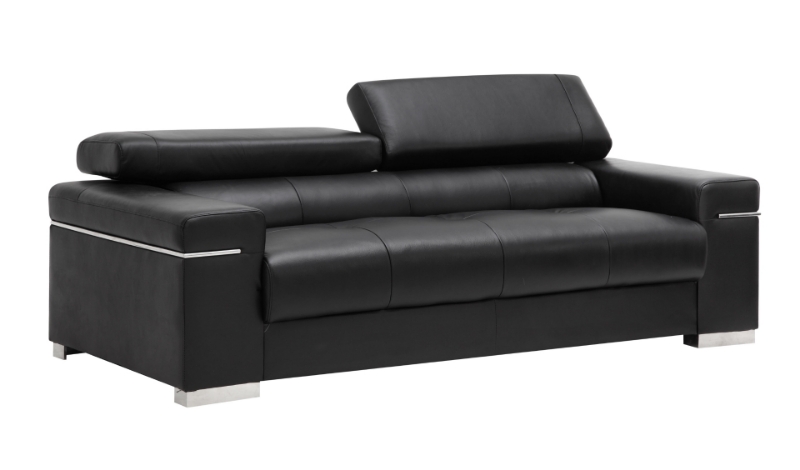 Picture of Genuine Leather Black Sofa