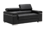 Picture of Genuine Leather Black Loveseat