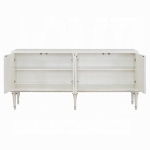Picture of White & Silver Shimmer Finish Console Cabinet