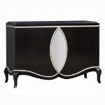 Picture of Walnut Finish Wood Veneer Console Cabinet