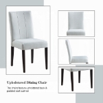 Picture of White & Brown Finish Side Chair