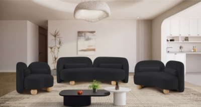 Show details for Fabric/Velvet/Boucle Fabric Sofa, Loveseat and Chair Picture of Fabric/Velvet/Boucle Fabric Sofa, Loveseat and Chair
