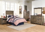 Picture of 34.25"W x 54.41"H Five Drawers Wood Chest