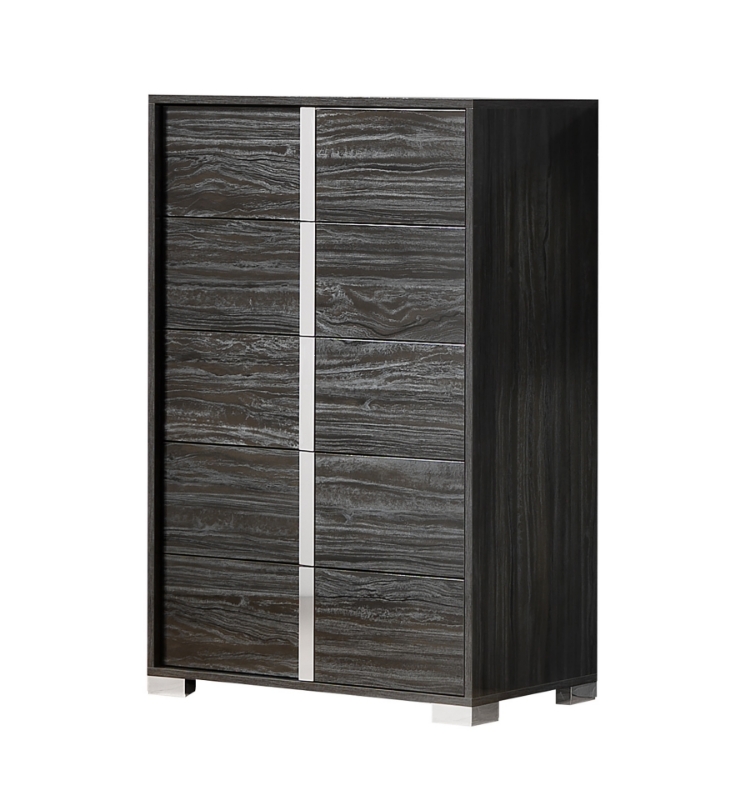 Picture of 33"L x 51"H Glossy Gray Chest
