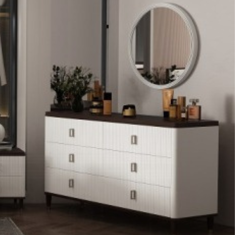 Picture of Metal Side Drawer Glide, 3/4 Extension Dresser W/Jewelry Tray and Mirror