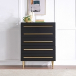 Picture of 36"W x 48.5"H Wood Veneer And Iron Chest