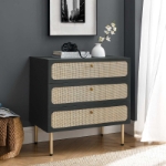 Picture of 19"L x 31.5"H Black 3 or 5 Drawer Chest