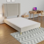 Picture of Upholstered bed with Apex Headboard