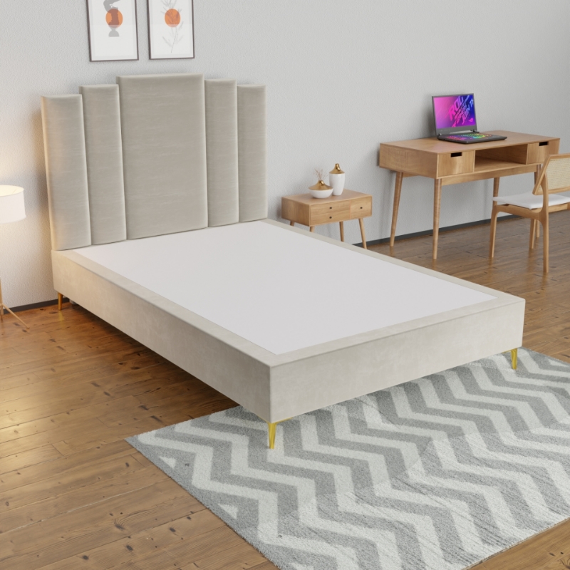 Picture of Upholstered Bed with Heirloom Headboard