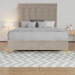 Picture of Upholstered bed with Luxeloom Headboard