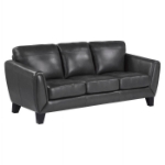Picture of Genuine leather Black Sofa