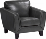 Picture of Genuine leather Black Chair