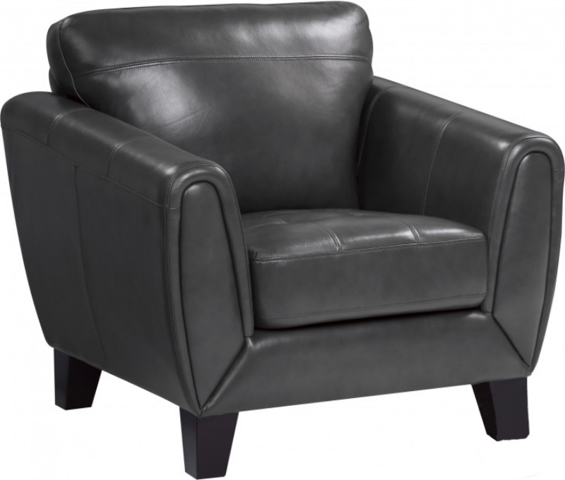 Picture of Genuine leather Black Chair