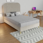 Picture of Upholstered bed with Apex / Heritage Headboard