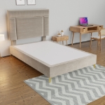 Picture of Upholstered bed with Mastic Headboard