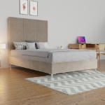 Picture of Upholstered bed with Arlington/Skyline Headboard